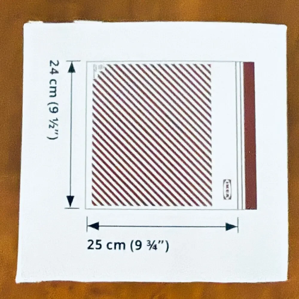 IKEA ISTAD Red Stripe Resealable Bags 3 qt  (Set of 2) 50 Bags